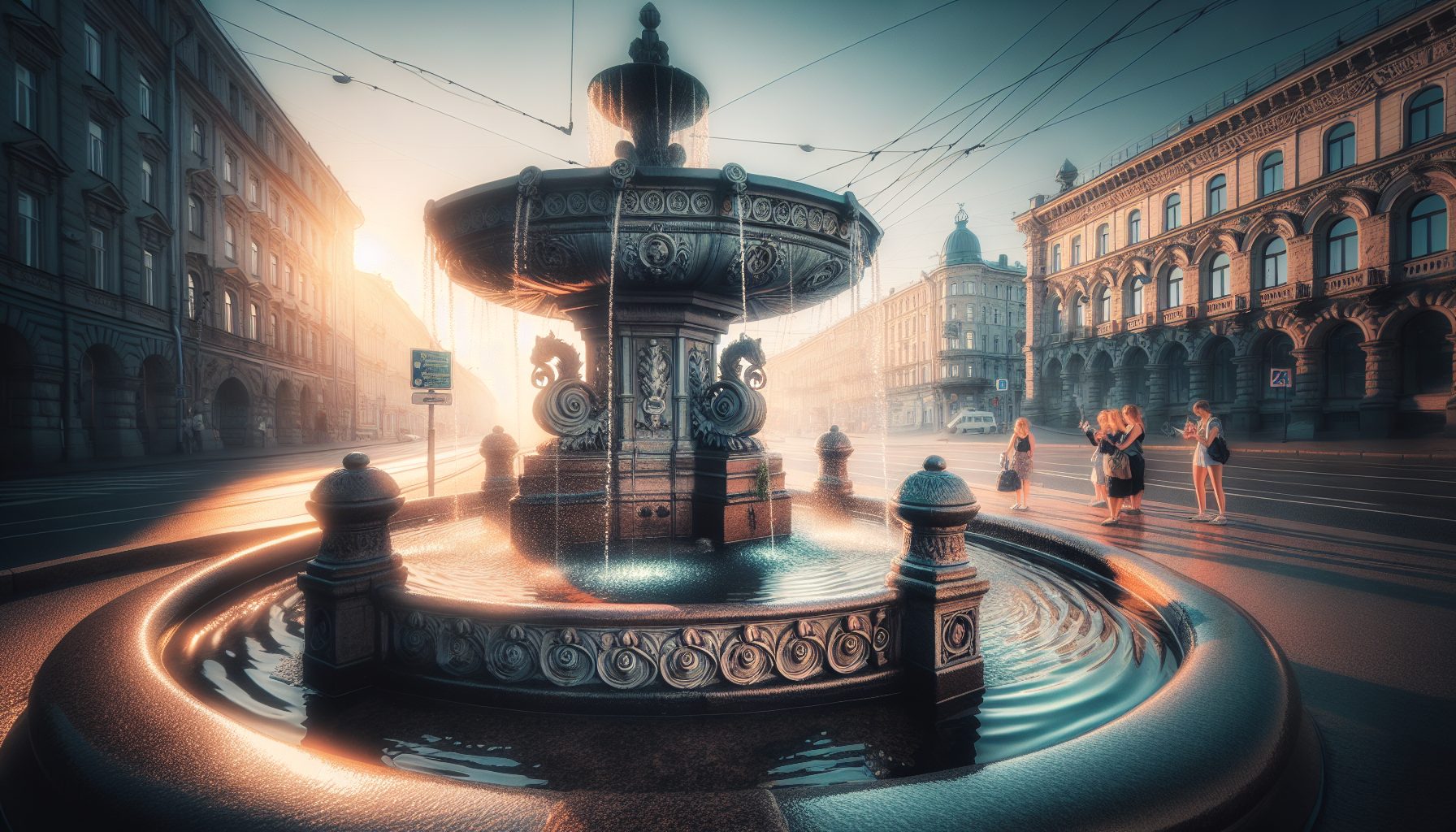 Фонтан у Аничкова моста: начало маршрута