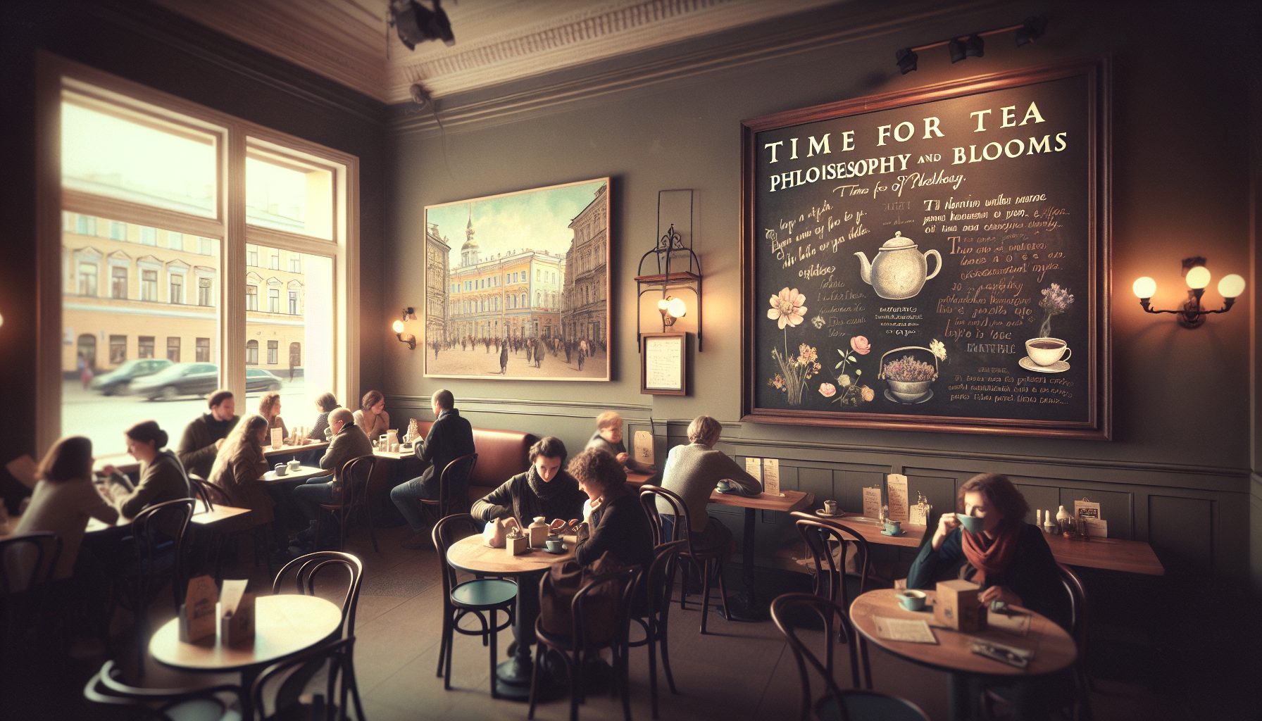 Час чайной философии и цветов