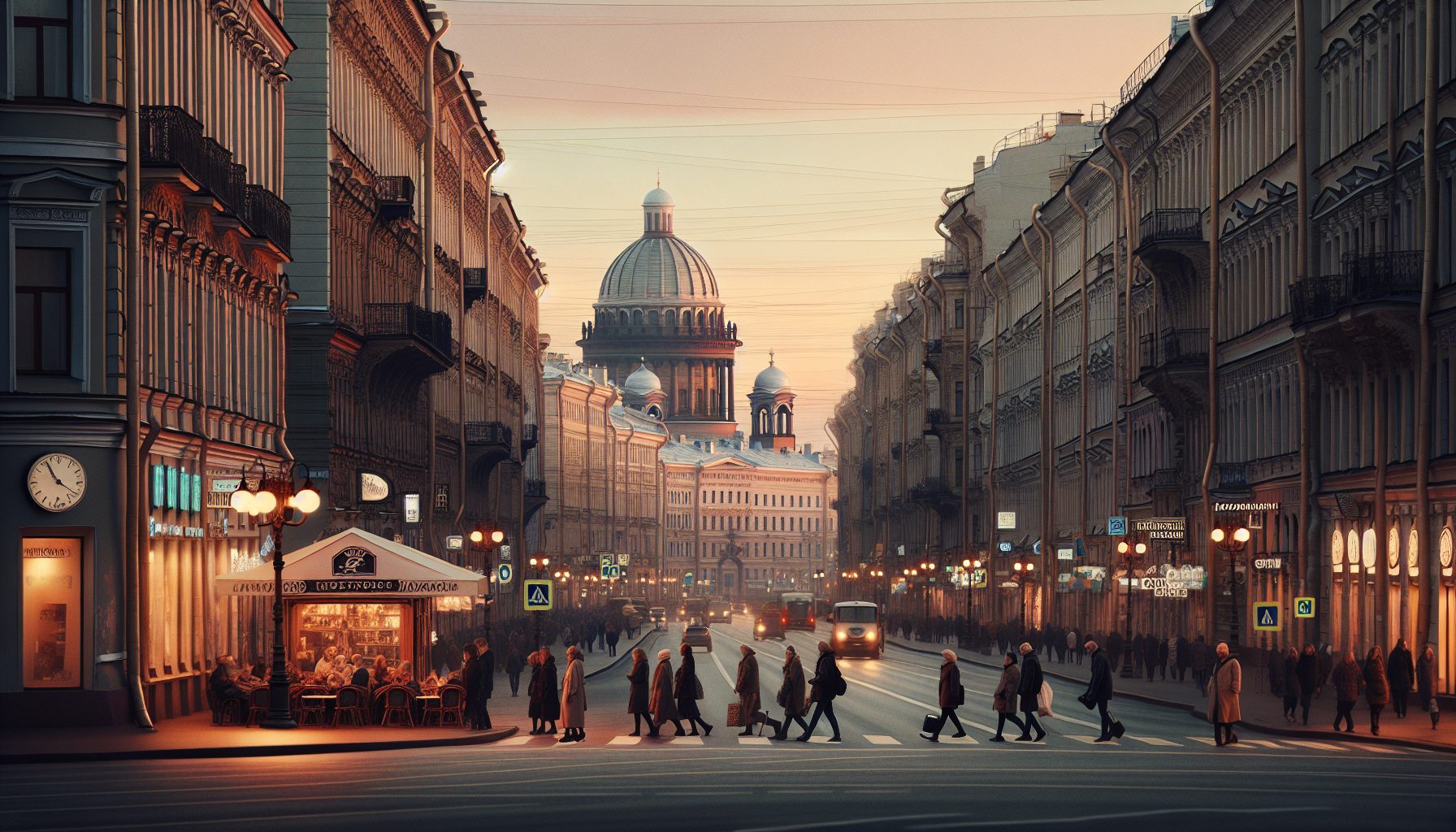 Утро на Невском: кофе и первый шаг