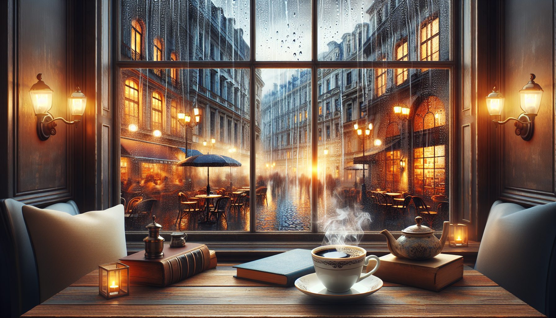 Дождь и кофе: теплое убежище в кофейнях города